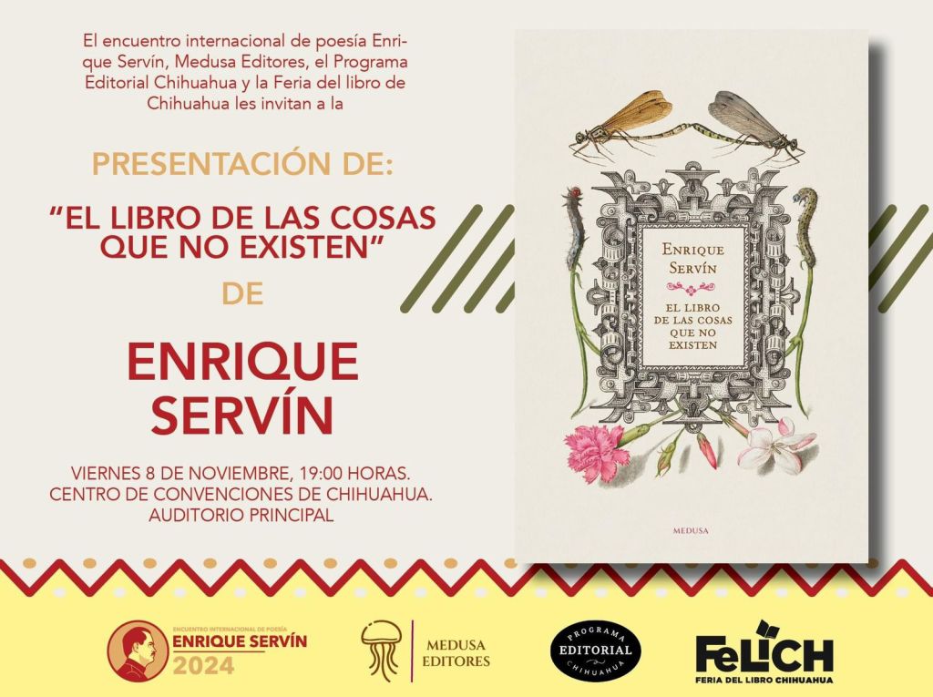 8 de noviembre – Presentación de «El libro de las cosas que no&nbsp;existen»